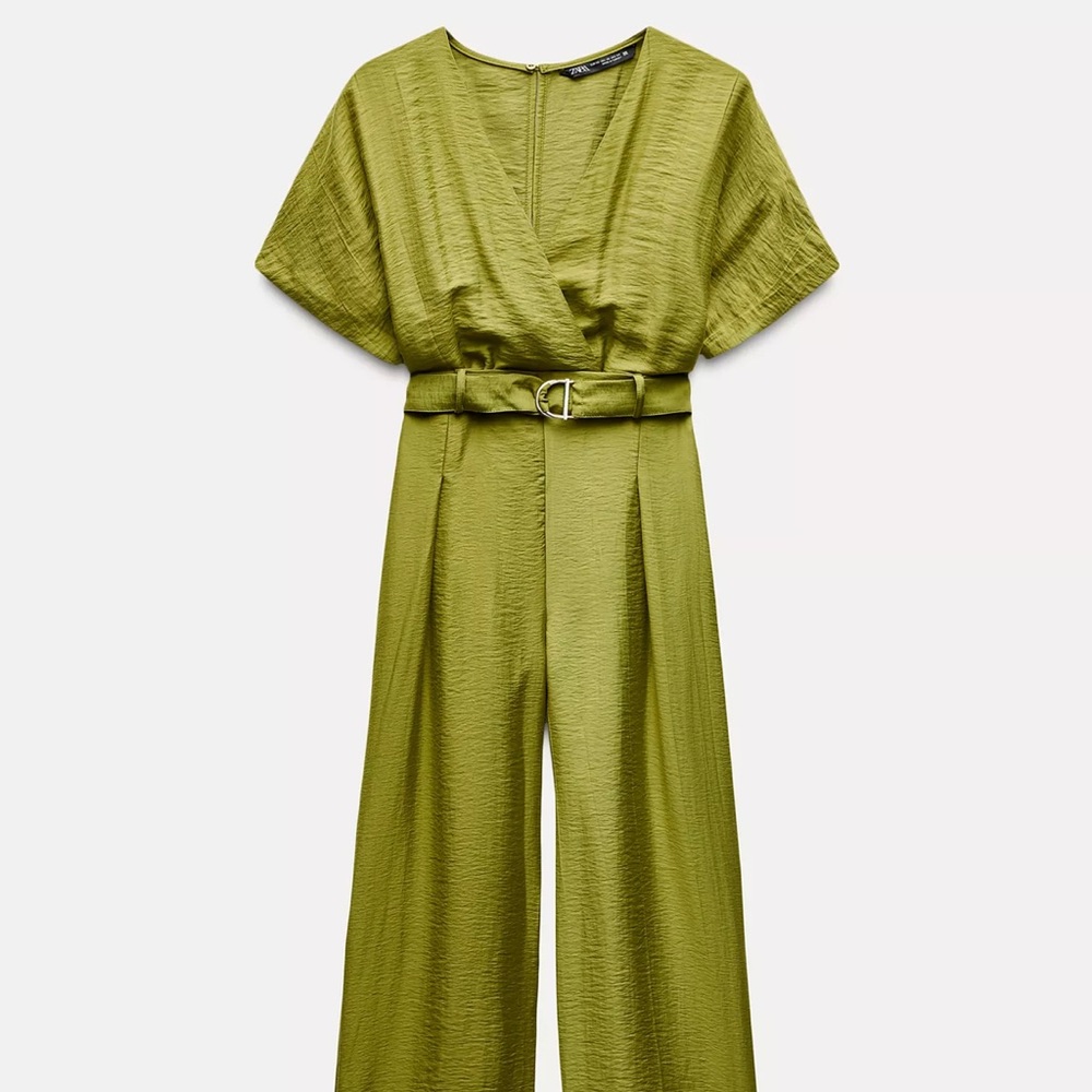 Zara Olive Green Women's Jumpsuit, size L